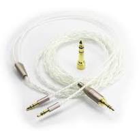 NewFantasia 6N OCC Copper Silver Plated Upgrade Audio Cable 3.5mm Male and  6.3mm Adapter Compatible with Hifiman Ananda, Sundara, Arya, HE400SE, ...