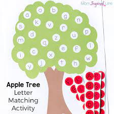 This free letter i worksheets pack includes activities that focus on the letter i, letter i sound and letter i words. Letter Matching Apple Tree Activity With Printable