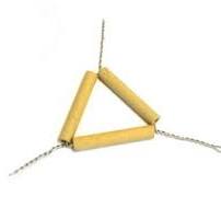 Pipe Clay Triangle - 6 cm, Pack of 10
