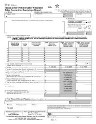 Texas Motor Vehicle Seller Financed Sales Tax Andor