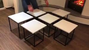 Cubic Nesting Tables In 2020 Metal Furniture Design Industrial Design Furniture Furniture Design