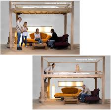 Lit Escamotable Reglable Electriquement En Hauteur Mezzanine Escamotable Plateau Mobile Lit Reglage El Mezzanine Chambres Minuscules Amenagement Appartement