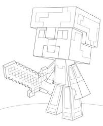 Go search our collection or take a look at our random and recent coloring pages or simply browse our coloring pages collection using our gallery below. Minecraft Steve Diamond Armor Coloring Page Free Printable Coloring Pages Minecraft Printables Minecraft Steve Minecraft Coloring Pages