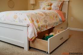 This single size platform bed can keep everything. Twin Storage Bed Rogue Engineer