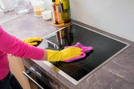How To Remove The Discoloration Of A Glass Top Stove Glass Cooktop Oven Cleaning Cooktop Cleaning
