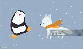 Bộ Động Vật Vùng Cực Hoang Dã Dễ Thương Chim Cánh Cụt Và Cáo Bắc Cực Động  Vật Có Vú Biển Vector Minh Họa Hình minh họa Sẵn có