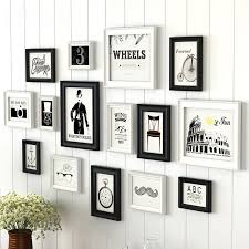 Creating gallery walls for art & photos. Creative White Black Design Home Decor Wall Hanging Photo Frames Wooden Photo Frame Set 15 Pcs Set Picture Frame Marco Foto Wooden Photo Frame Set Photo Frame Setframe Set Aliexpress
