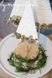 Diy Weihnachtsbaume Aus Sperrholz Wolle Und Golddraht Weihnachtsbaum Basteln Projekt Weihnachten Weihnachtsbaum Alternative