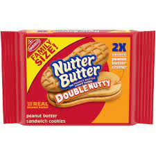 Nutter butter is an american sandwich cookie brand, first introduced in 1969 and currently owned by nabisco, which is a subsidiary of mondelez international. Nutter Butter Double Nutty Peanut Butter Sandwich Cookies Family Size 15 27 Oz Walmart Com Walmart Com