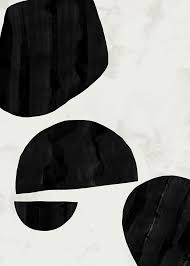 Abstract Art Shapes Black And White Abstract Shapes No1 Poster Resumo Formas Abstratas Producao De Arte