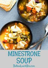 Hearty Minestrone Soup Minestra Balkan Lunch Box Recipe In 2020 Easy Soup Recipes Healthy Soup Recipes Chowder Recipes