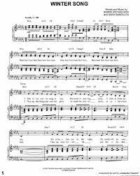 Download Winter Song Sara Bareilles Free Sheet Music Winter Songs Sheet Music Free Sheet Music