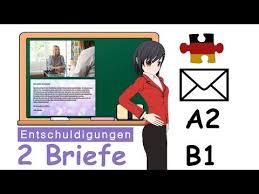 Brief Schreiben Deutsch B1 A2 Musterbriefe Krankmeldung Entschuldigungsschreiben German Entschuldigung Schreiben Briefe Schreiben Entschuldigung Schule