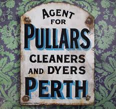 Late Victorian Enamel Sign Pullars Dye Works Perth Perth Scotland Perth Signs