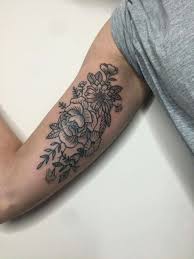 Inner bicep tattoo by kelly violence. Inner Arm Rose Tattoos Arm Tattoo Sites