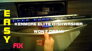 Free delivery for many products! Kenmore Elite Dishwasher Won T Drain Fast Fix Youtube