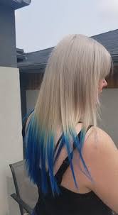 Even so, this is a combination that's not hard to find. Hair By Mary What A Day For Ice Blonde And Blue Hair Facebook
