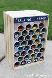 A Car Parking Garage Diy Wooden Crate Wooden Diy Wooden Crate