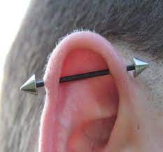 Straight Barbell For Industrial Piercing Guys Ear Piercings Men S Piercings Industrial Piercing