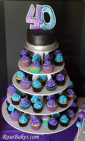 Not only are these cakes delicious, but they are also easy to make. 40th Birthday Cake Cupcakes Cake Pops A Party For My Hubby