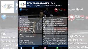 It was around that time that brendan said he flew out to see his brother and. Jadwal New Zealand Open 2019 Hari Kedua Rabu 1 Mei 2019 Pertandingan Dimulai Pukul 04 00 Wib Halaman All Tribunnews Com