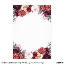 Fall Marsala Blush Peony Wedding Invitations Zazzle Com Flower Wedding Invitation Wedding Invitation Background Peony Wedding Invitations