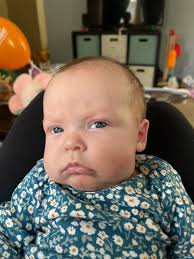 My 4 week old is eating 2oz of formula every 3 hours right now and we're  having a hard time waking up to feed her through the night. She only really  cries