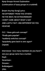 Kpop Groups Honest Explanation Kpopthoughts