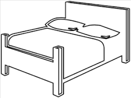 Bed Clipart Black And White Png Bed Outline Clip Art Double Beds Clip Art Household