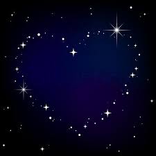 Stars In The Sky Pictures At Night Stock Vector Of Star Heart In Night Sky Sky Pictures Night Skies Star Sky