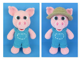Schwein und Ente Häkelanleitung (englische PDF Datei, dies ist nicht die  fertige Puppe) Schwein/Ente/Bauernhoftiere/Schwein/Häkeln/Ente