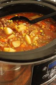 Slow Cooker Vegetable Beef Soup Beef Soup Recipes Crock Pot Vegetables Vegetable Soup Crock Pot
