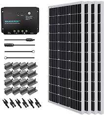 Most solar panels for sale come with a 25 year power output warranty so you can be sure your investment will last well into the future. Amazon Com Renogy 400 Watt 12 Volt Monocrystalline Solar Starter Kit With Wanderer Renogy Garden Outdoor