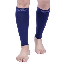 Details About Doc Miller Calf Compression Sleeve 1 Pair 20 30mmhg Varicose Recovery Dark Blue