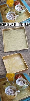 No woodworking skills or tools required! Doodlecraft Diy Gold Glitter Resin Brunch Tray Resin Diy Diy Tray Diy Serving Tray