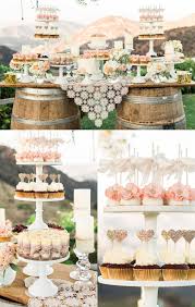 Classy Ranch Wedding In Gold And Pink Wedding Dessert Table Wedding Desserts Rustic Dessert