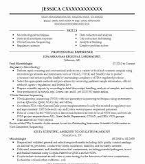 Writing tips for creating a resume in that particular industry. Food Microbiologist Resume Example Company Name Alexandria Virginia