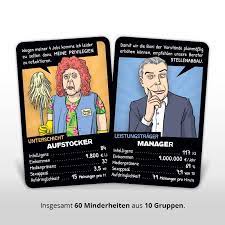 Sollte die veranstaltung zwischenzeitlich ausverkauft werden, wird der kunde darüber telefonisch oder schriftlich informiert. Minderheiten Quartett Neue Version Postillon Games Shopillon