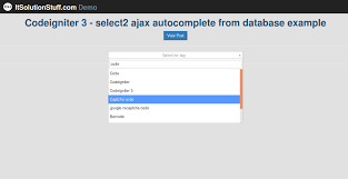 codeigniter select2 autocomplete example select2