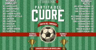 Alessandro mondo pubblicato il 20 maggio 2021 ultima modifica 20 maggio 2021 14:05. Tutto Pronto Per La Partita Del Cuore Svelate Le Formazioni Il Tirrenico