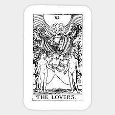 At the very least, someone with whom you share a deep bond and connection on a romantic level. Tarot Card The Lovers Tarot Card Lovers Sticker Teepublic