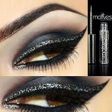 Surmeli Glitter Eyeliner Makyaj Fikirleri Goz Kalemi