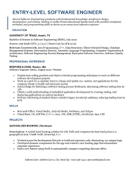 This complete software engineer cv example is an excellent guide to reference as you create your own. Entry Level Software Engineer Resume Sample Writing Tips