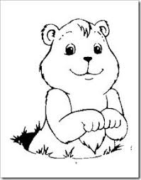 In this cute cat coloring page below, a tiny cat has crawled into a pair. Ground Hog Coloring Pages Groundhog Day Activities Groundhog Day Ground Hog Day Crafts