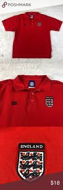 Augusta sportswear 1665 ladies winner jersey. Umbro England Soccer Polo Shirt Red Men S Medium Polo Shirt Polo Mens Tops