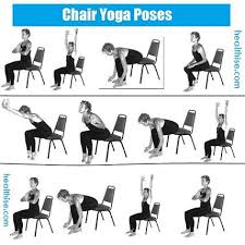 Chair Yoga Poses Yoga For Seniors Chair Pose Yoga Chair Yoga