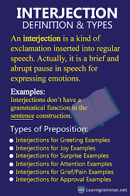 Interjection Definition Types Learn English Words English Words Verbs Anchor Chart
