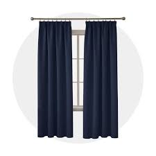 Vous pourrez donc également éviter les regards indiscrets des passants. Deconovo Lot De 2 Rideaux Occultants Avec Galon Fronceur Rideau Grande Largeur Pour Fenetre Isolant Thermique 140x200cm Bleu Marine Cdiscount Maison