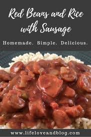 Quick And Easy Red Beans And Rice With Sausage Fun Easy Recipes Crockpot Recipes Easy Recipes