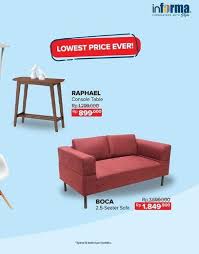 Hal ini terlihat dari penggunaan rangka kayu berwarna natural kekuningan. Price Promo Boca Sofa And Raphael Table At Informa March 2019 Living Plaza Kota Harapan Indah